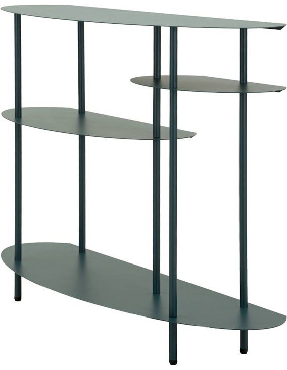 Console en métal aux lignes fluides