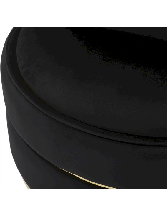 Fauteuil rond capitonné avec coussins