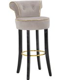 Schéma coté du tabouret de bar avec hauteur de 96 cm et silhouette humaine