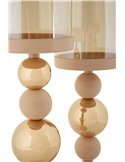 Set de 2 photophores sculpturaux