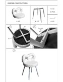 Chaise mini bouclette au dossier enveloppant