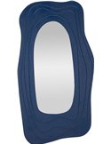 Miroir mural organique sculptural bleu marine