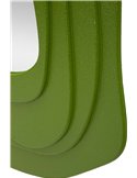 Gros plan du rebord vert en courbes successives