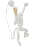 Applique murale singe avec ampoule apparente
