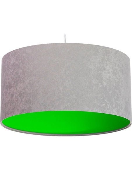 Suspension KIDS Velours Gris avec Intérieur Vert - par BPS Koncept