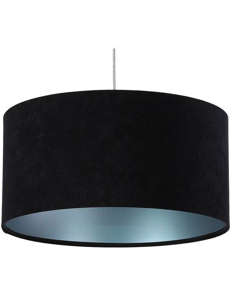 Suspension GLAMOUR Velours Noir avec Intérieur Argenté - par BPS Koncept