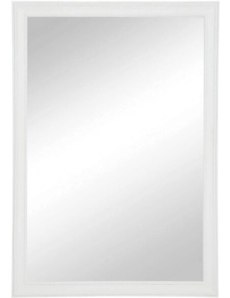 Miroir rectangulaire bois blanc AUBREY - par J-Line