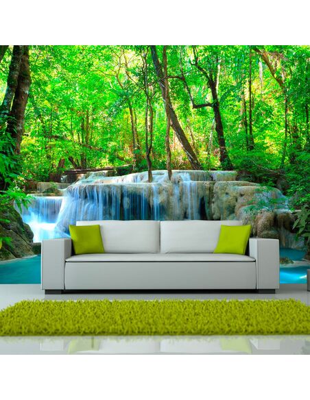 Papier peint ERAWAN FALLS, KANCHANABURI, THAILAND  - par Artgeist