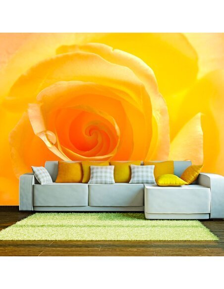 Papier peint ROSE JAUNE  - par Artgeist