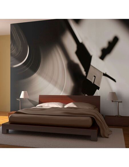 Papier peint GRAMOPHONE ET DISQUE VINYLE - par Artgeist
