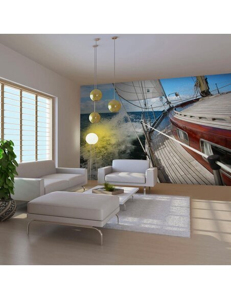 Papier peint CROISIÈRE EN BATEAU DANS LA MER AHOJ! - par Artgeist