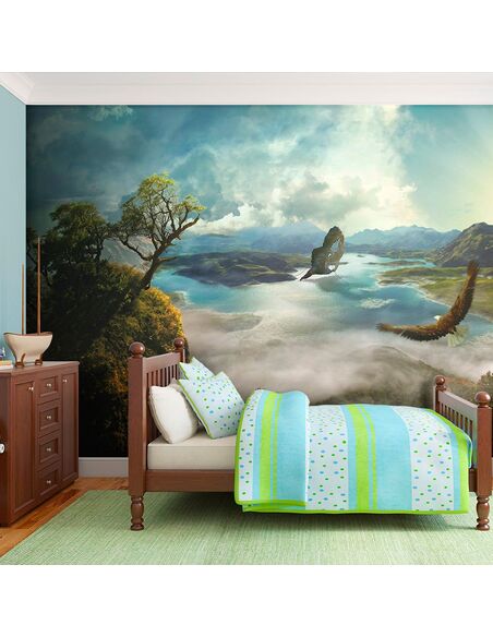 Papier peint VOL AU-DESSUS DU LAC - par Artgeist