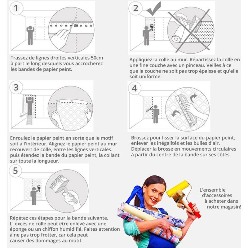 Papier peint CERF ET RUISSEAU DE MONTAGNE - par Artgeist