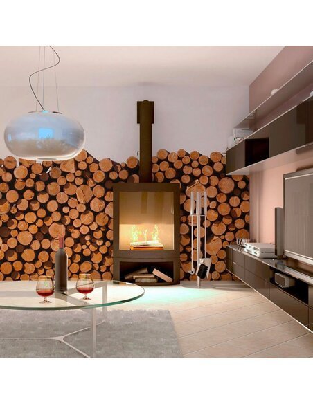 Papier peint TAS DE BOIS - par Artgeist