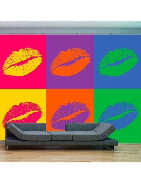 Papier peint BOUCHE (POP ART)  - par Artgeist