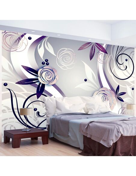 Papier peint PURPLE ROSES  - par Artgeist