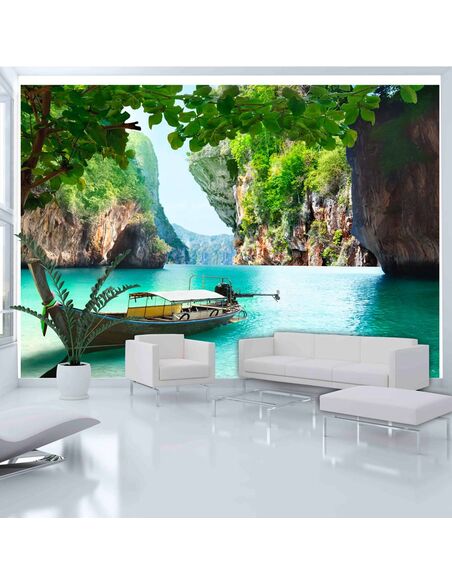 Papier peint DESOLATE BOAT  - par Artgeist