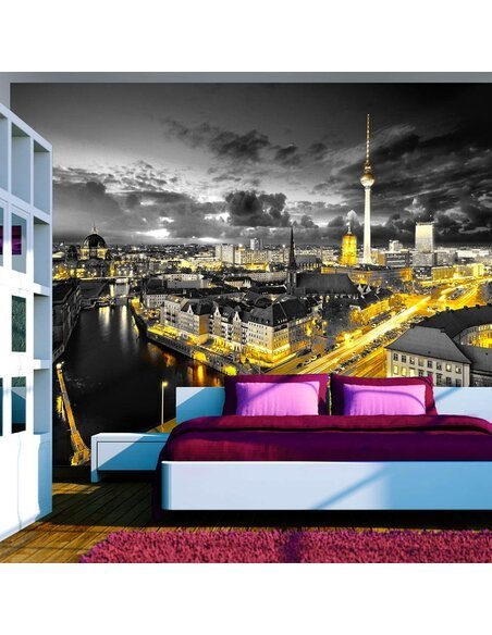 Papier peint BERLIN AT NIGHT - par Artgeist