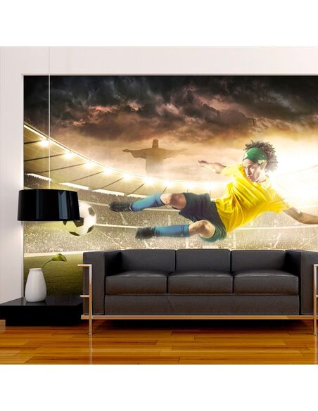 Papier peint BRAZILIAN FOOTBALL  - par Artgeist