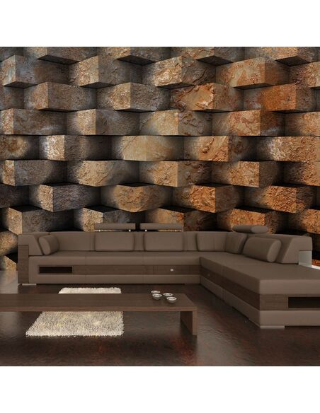 Papier peint ENTRELACS DE BRIQUE - par Artgeist