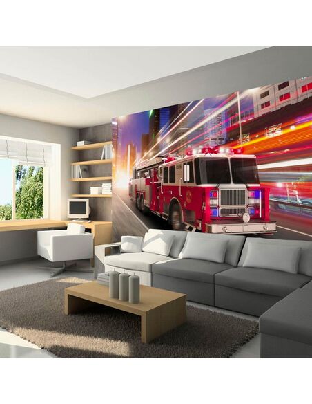 Papier peint FIRE TRUCK - par Artgeist