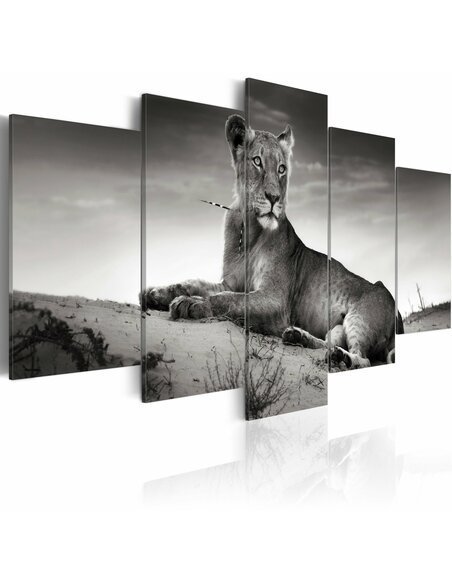 Tableau TIGRESSE DANS LE DÉSERT - par Artgeist