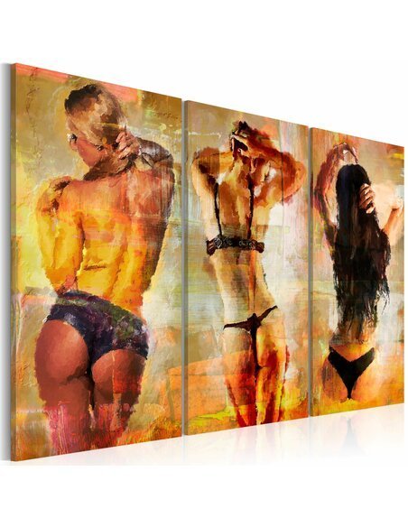 Tableau Triptyque - Fantasies voluptueuses - par Artgeist