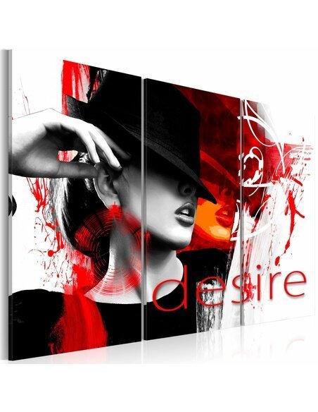 Tableau Triptyque - Feu de désir - par Artgeist