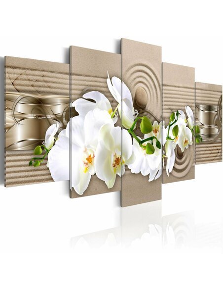 Tableau FLEURS SUR SABLE - par Artgeist