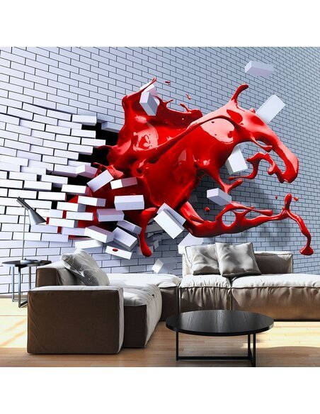 Papier peint LAINE ÉCARLATE - par Artgeist