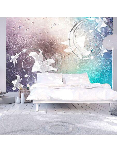 Papier peint GLASS FLOWERS - par Artgeist