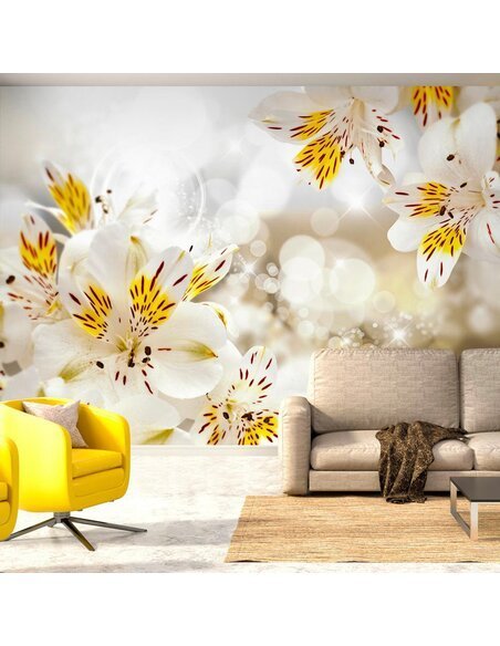 Papier peint SUNNY ALSTROEMERIA - par Artgeist