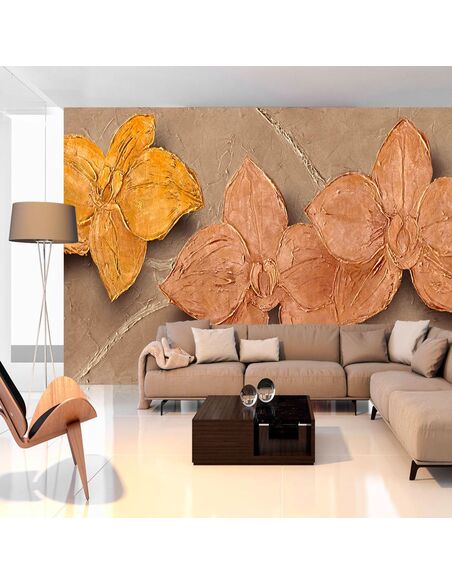 Papier peint PAINTED ORCHIDS - par Artgeist