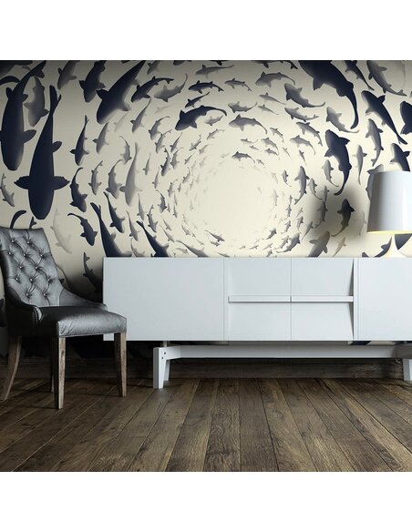 Papier peint FISH SWIRL - par Artgeist