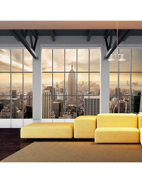 Papier peint CLOUDS OVER NEW YORK CITY - par Artgeist