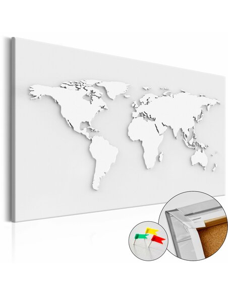 Tableau en liège MONOCHROMATIC WORLD - par Artgeist