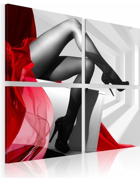 Tableau - 4 tableaux - On the high heels - par Artgeist