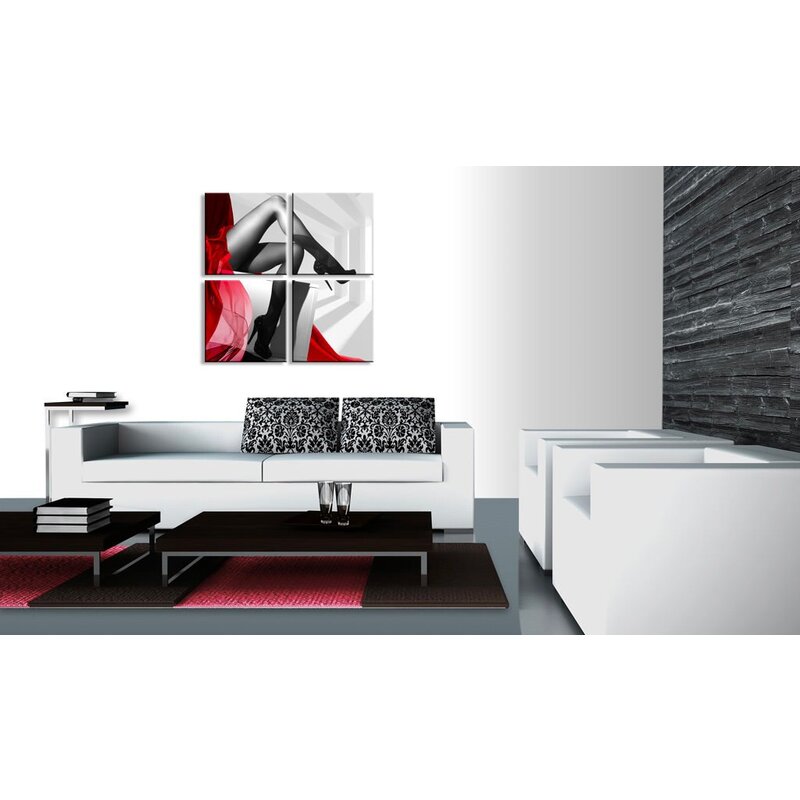 Tableau - 4 tableaux - On the high heels - par Artgeist