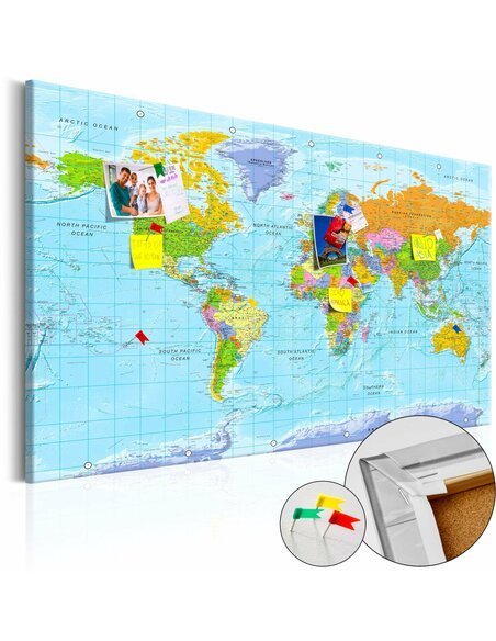 Tableau en liège ORBIS TERRARUM - par Artgeist