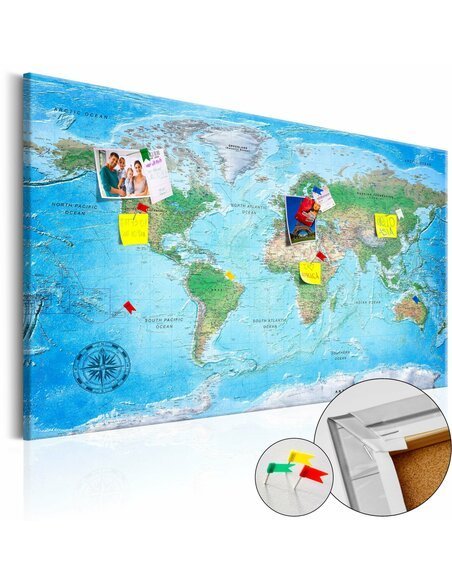 Tableau en liège TRADITIONAL CARTOGRAPHY - par Artgeist