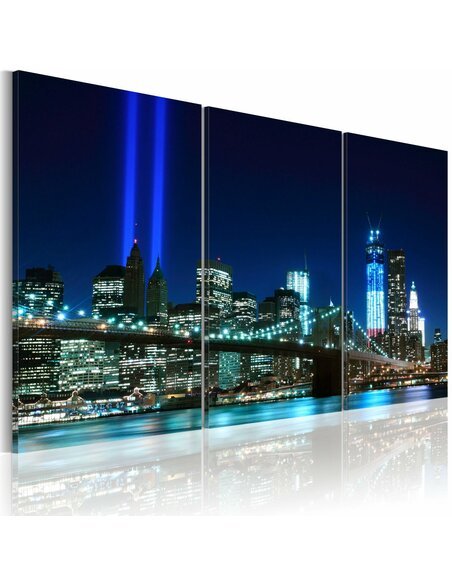 Tableau LUMIÈRES BLEUES À NEW YORK - par Artgeist