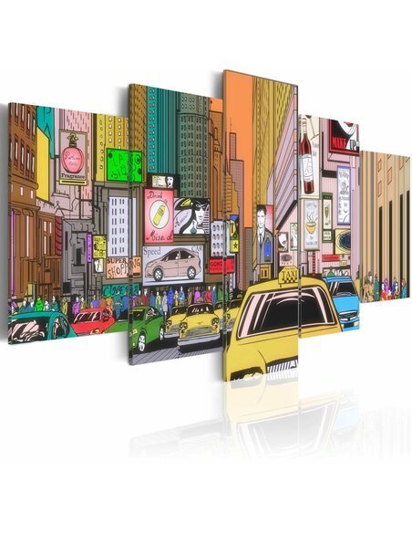 Tableau DESSIN DE LA VILLE - par Artgeist