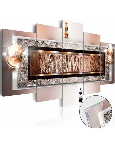 Tableau sur verre acrylique CINNAMON ROCK [GLASS] - par Artgeist