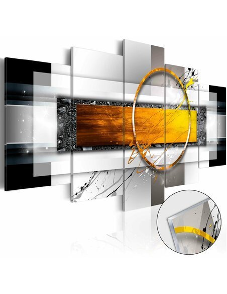 Tableau sur verre acrylique GOLDEN SHOT [GLASS] - par Artgeist