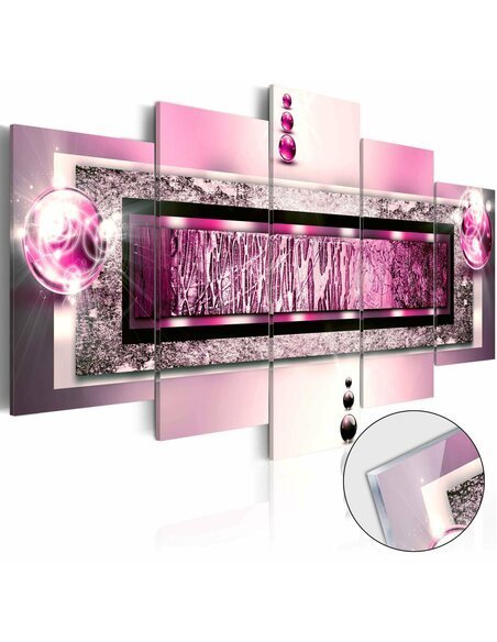 Tableau sur verre acrylique CYCLAMEN DREAM [GLASS] - par Artgeist