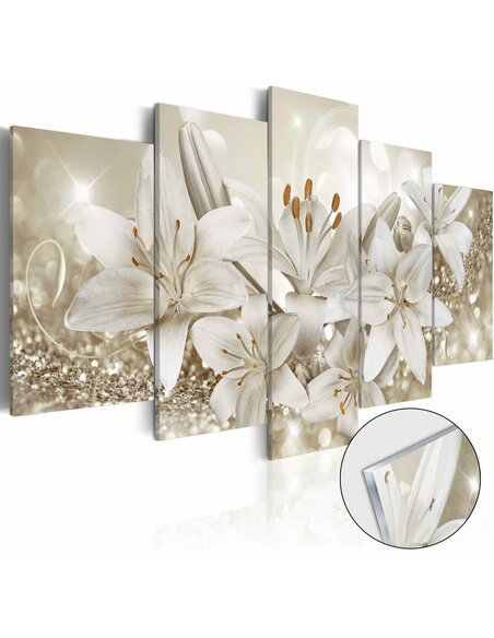 Tableau sur verre acrylique QUEEN OF WINTER [GLASS] - par Artgeist