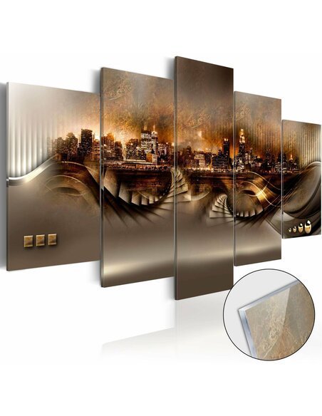 Tableau sur verre acrylique LOST CITY [GLASS] - par Artgeist