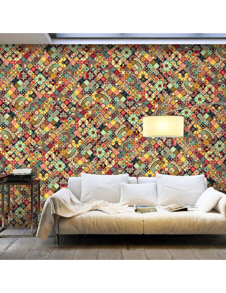 Papier peint grand format RAINBOW MOSAIC - par Artgeist