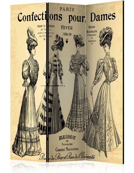 Paravent 3 volets CONFECTIONS POUR DAMES - par Artgeist