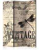 Paravent 3 volets VINTAGE CORRESPONDENCE - par Artgeist